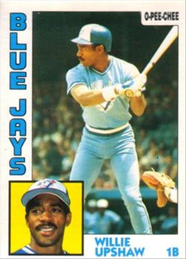 1984 O-Pee-Chee Baseball Cards 317     Willie Upshaw